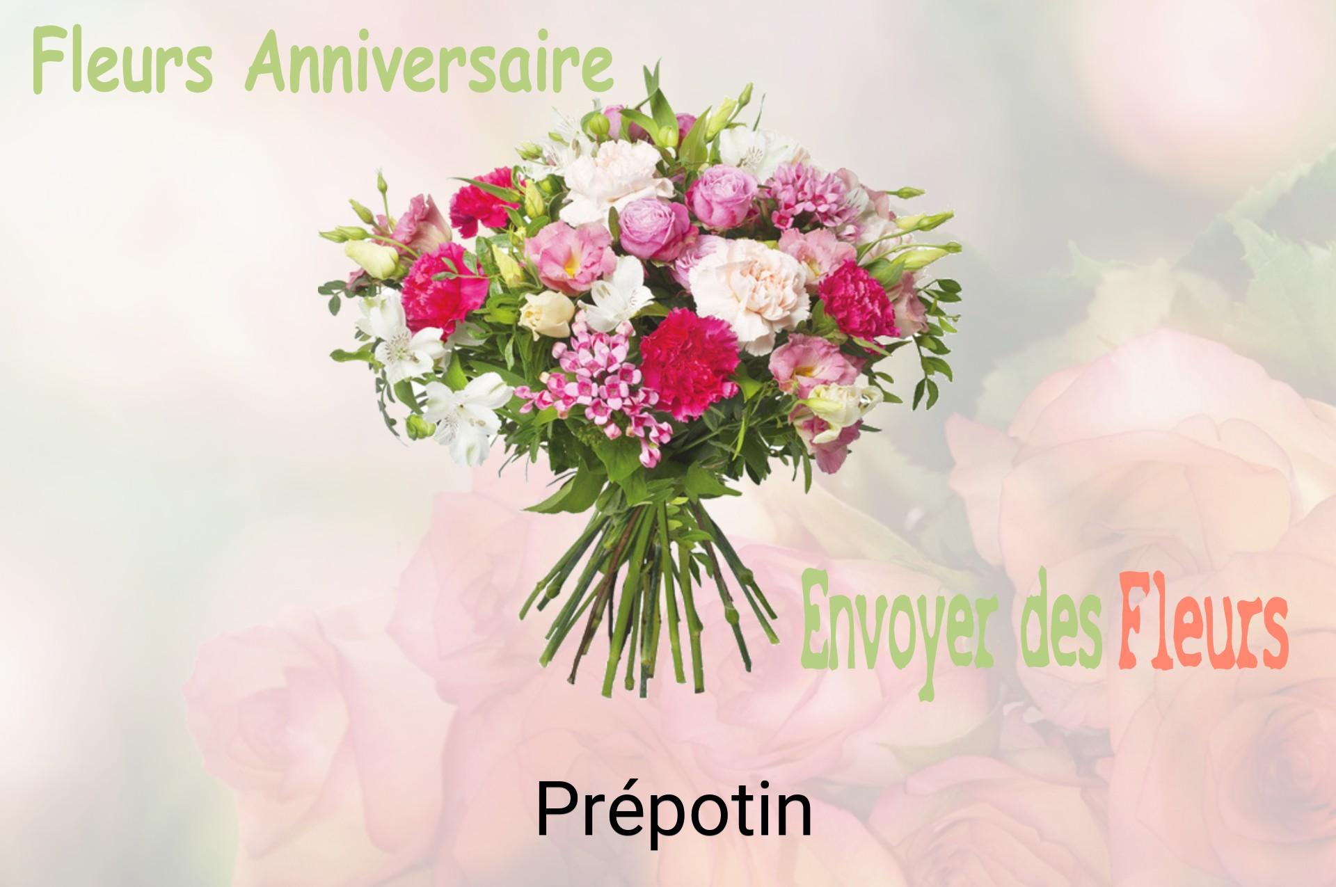 Bouquet de fleurs d’anniversaire livré à Prépotin